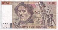 France  100 Francs - Delacroix - 1990 - Serial L.188 - P.154 VF
