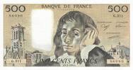 France 500 francs 500 Francs - Pascal - 01-02-1990 - Serial G.311 - P.156 -