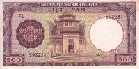 Vietnam South 500 dong 500 Dong - Museum of Saigon - Creature - ND (1964) - Serial F1 - P.22 -