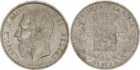 5 francs 1873 Belgien 5 Francs,  Leopold  II  - 1873 III / SS+