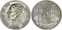 Spain 5 pesetas 5 Pesetas, Alfonso XII - Arms - 1878 (78) EM-M -
