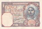 Algeria 5 francs 5 Francs - Young girl - 27-06-1929 - Serial P.3679 - P.77a -