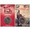 Turkey 1 lirasi 1 Lirasi - Coincard - In memory at the veterans of the 15th July 2016 - Bimetalic -