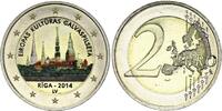 Latvia 2 euros 2 Euros - Riga european capital of culture - Colorised - 2014 -
