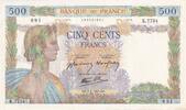 France 500 francs 500 Francs - La Paix - 07-01-1943 - Serial K.7734 - P.95 -