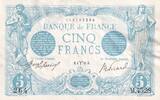 France 5 francs 5 Francs - Blue - 04-03-1915 - Serial M.4528 -