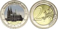 Germany 2 euros 2 Euros - Cologne Cathedral - Colorised - F Stuttgart - 2011 -