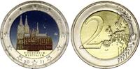Germany 2 euros 2 Euros - Cologne Cathedral - Colorised - F Stuttgart - 2011 -