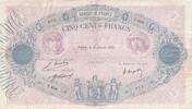 France 500 francs 500 Francs - Pink and blue - 12-01-1921 - Serial T.609 - P.66 -