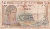 France 50 francs 50 Francs - Ceres - 28-02-1935 - Serial X.867 - P.81 -