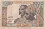 West AFrican States 1000 francs 1000 Francs - Man, woman - 1959 - Serial Y.5 - P.4 -