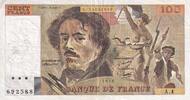 France  100 Francs - Delacroix - 1978 - Serial A.4 - P.154 VF