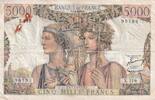 France 5000 francs 5000 Francs - Sea and Countryside - 02-01-1953 - Serial X.119 - P.131 -