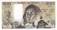 France 500 francs 500 Francs - Pascal - 02-06-1983 - Serial A.191 - P.156 -