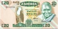 Zambia 20 kwacha 20 Kwacha Pres K. Kaunda - woman with basket (1986-1988) -