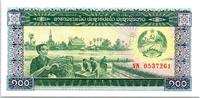 Lao 100 kip 100 Kip, Grain harvesting - Soldier and bridge - 1979 - P.30 a -