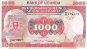 Uganda 1000 shillings 1000 Shillings Arms - Monument - 1986 -