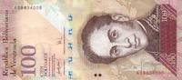 Venezuela 100 bolivares 100 Bolivares Simon Rodriguez - Birds -