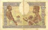 Madagascar 100 francs 100 Francs Fortuna and symbols of agriculture and industry -
