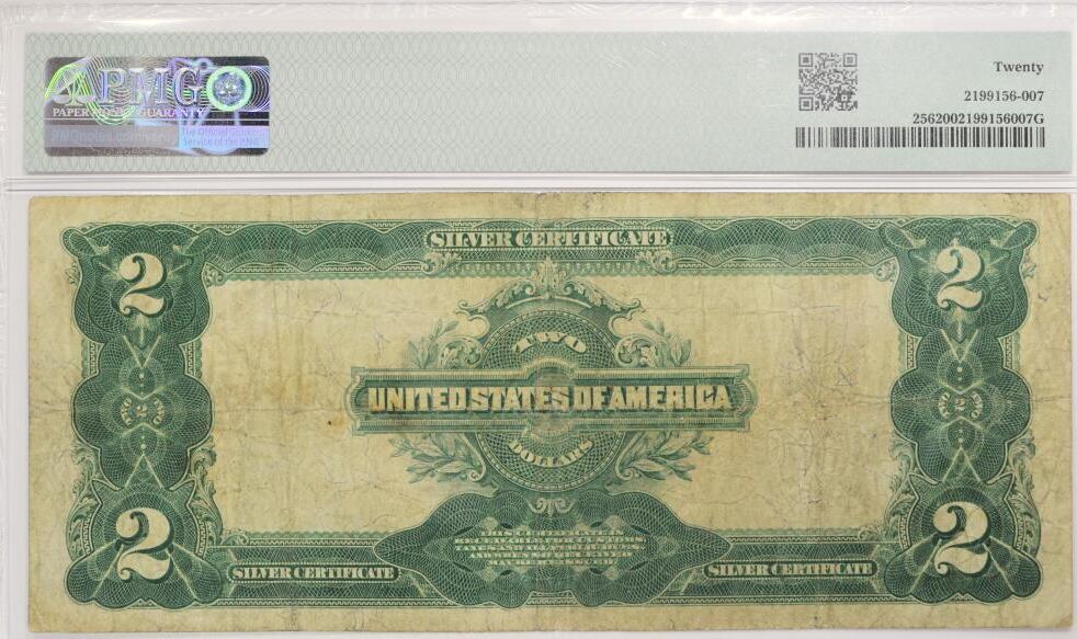 USA $2 1899 Silver Certificate; Fr.-256; PMG-20