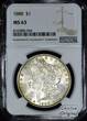 USA 1888 Morgan Dollar NGC MS-63; Choice Original