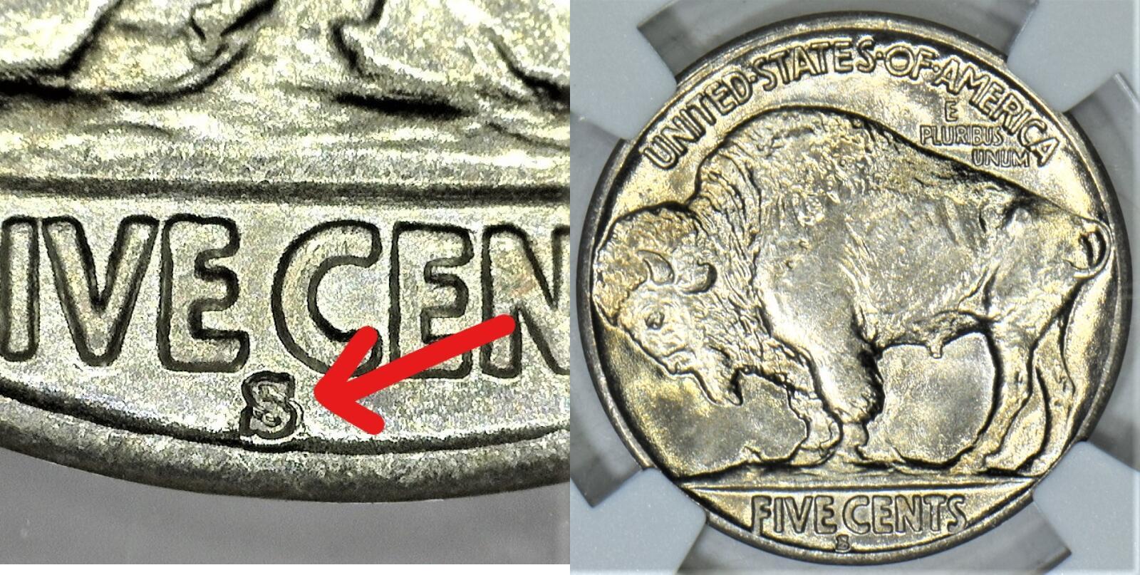 USA 1936 S/S VP-002 Buffalo Nickel NGC MS-66; Population 2