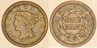 USA Braided Hair Large Cent; ; N-10, R-3 -