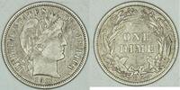 USA Barber Dime; Nice Original Choice XF -