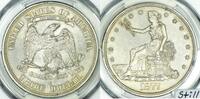 USA Trade Dollar PCGS Uncirculated Detail; Still Nice! -