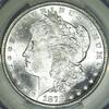 USA Morgan Dollar CAC MS-62; Frosty White -