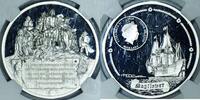 USA $5 Silver Cook Is. Mayflower NGC PL70; Everhart Signed -