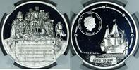 USA $5 Silver Cook Is. Mayflower NGC PL70; Everhart Signed -