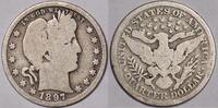 USA Barber Quarter; Strong G -