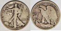 USA Walking Liberty Half Dollar; Choice Original VG-F -