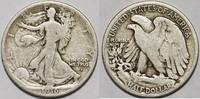USA Walking Liberty Half Dollar; Nice Original VG -