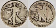 USA Walking Liberty 50C; Choice Original VG; Key Date! -