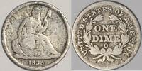 Dimes, Dimes Dime No Stars Seated Liberty ; VG-; Not Perfect, But Not Bad!  803.18 元  ＋  133.81 元 运费