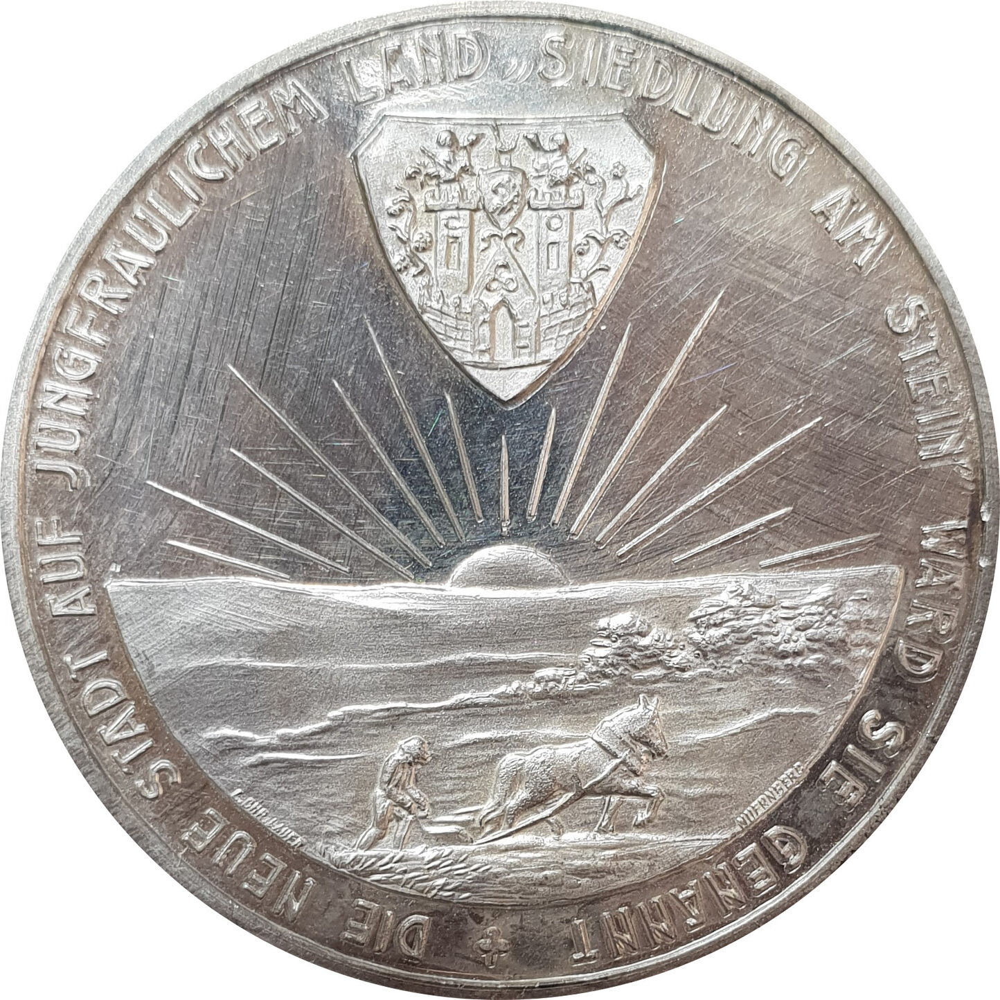 Medal 1925 Kamenz Proof Silver City View Saxony Germany Rare | MA-Shops