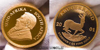 Südafrika Krügerrand Krügerrand, 1 oz. Feingold, nur 5.200 Stück in PP ausgegeben, in Münzdose, PP -