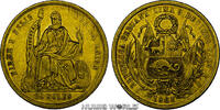 Peru Peru, 20 Soles 1863, Lima YB, 32,20 g 900/1000 Gold, KM194, winz. Kr., vz -