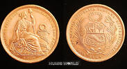 Peru 50 Soles Peru, 50 Soles, 1960, Lima, Sitzende Liberty, 23,36 g/900 Rotgold, 2139 Ex., KM230, Kr., vz -
