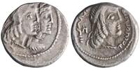 Nabataean drachm regnal year 19 Obodas II with Hagaru I, Petra mint VF