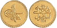 Ottoman zeri mahbub Ahmad III, Islambul (Istanbul) mint -