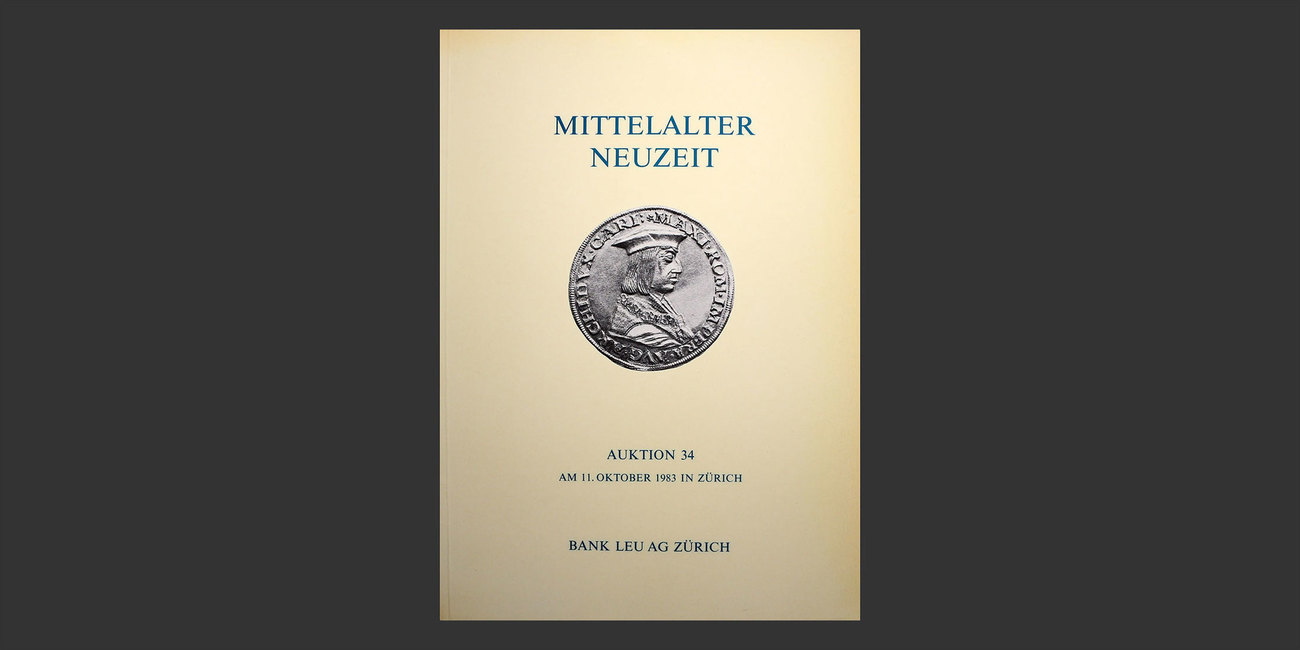 Auktion 34 Mittelalter Neuzeit Bank Leu 1983 Ma Shops