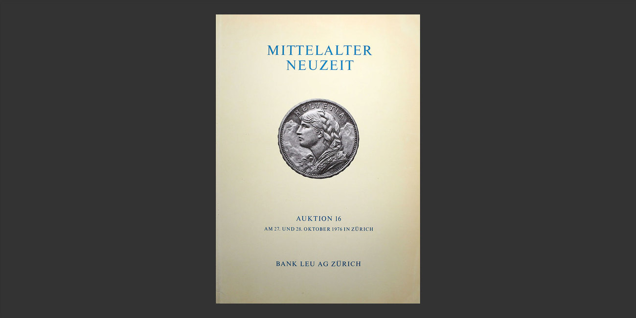 Auktion 16 Mittelalter Neuzeit Bank Leu 1976 Russkie Monety