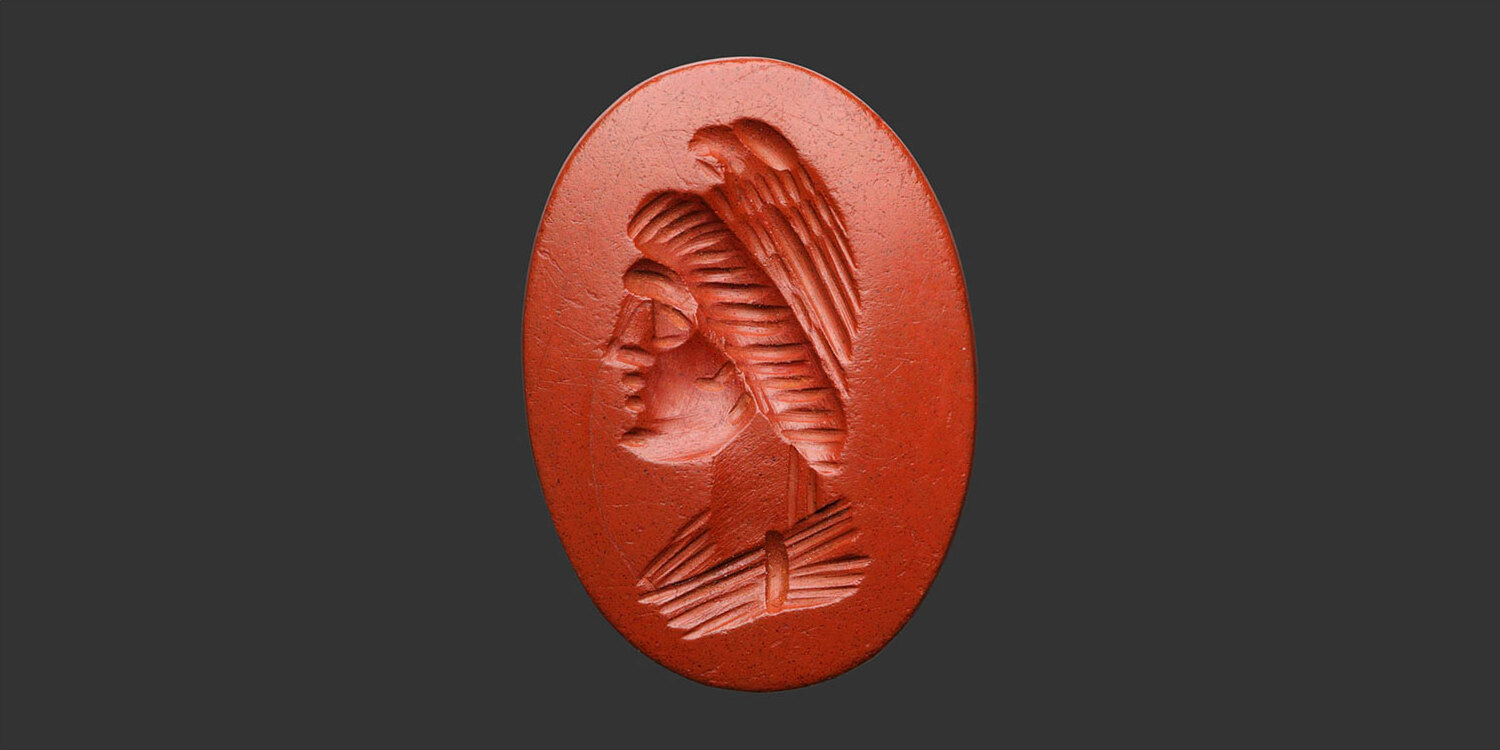 GANYMEDE - RED JASPER Roman Intaglio | MA-Shops