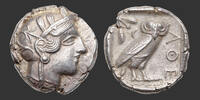    ATTICA - ATHENS Tetradrachm SS+