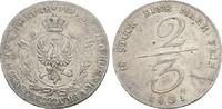 Brandenburg-Preußen 2/3 Taler Friedrich Wilhelm III. 1797-1840 -