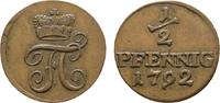 Schwarzburg-Rudolstadt Cu 1/2 Pfennig Friedrich Karl 1790-1793 -