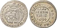 Sachsen-Albertinische Linie 1/12 Taler Johann Georg IV. 1691-1694 -